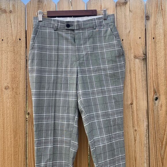 Take 50% OFF- Boohoo Men Plaid Skinny Pants, Size-28S - Picture 3 of 8